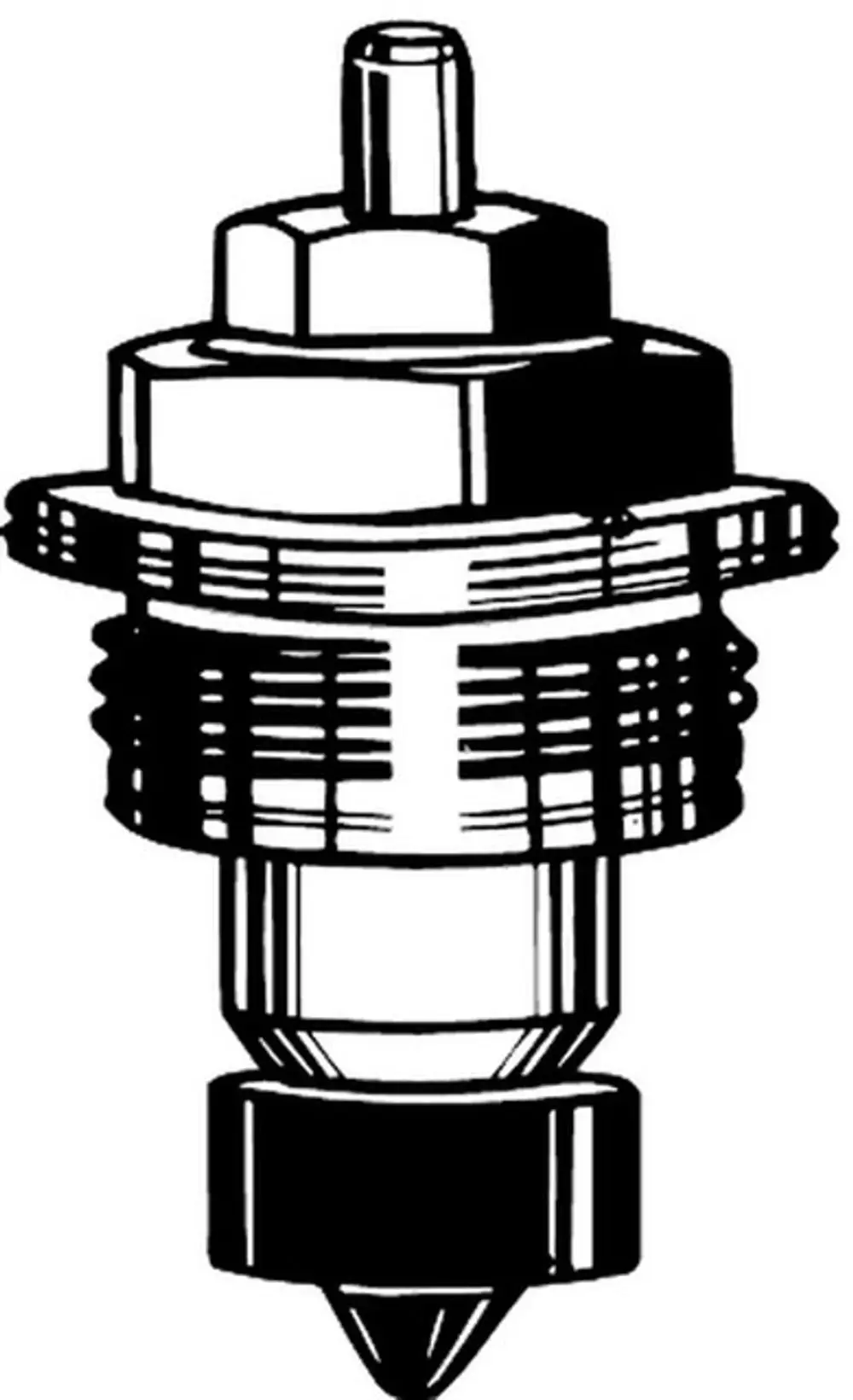 Thermostat-Oberteil in technischem Design, möglicherweise für Heizungsanwendungen, erkennbar für Gehäuse mit T-Kennzeichnung. Produkt von IMI Hydronic Engineering.